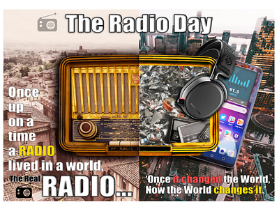 The Radio Day photoahop posterdesign radioday