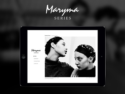 Maryma Series Official Website design fashion ui user interface web web design woman