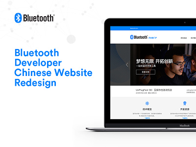 Bluetooth Developer Chinese Website Redesign bluetooth design developer ui web web design
