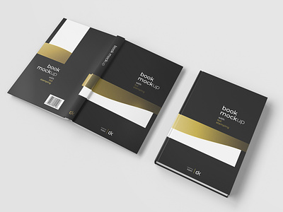 Hardcover Book Mockup 3d art booklet cover creator design mockup print realistic stack