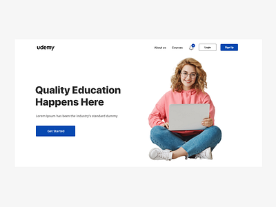 Education Web app design ui ux web