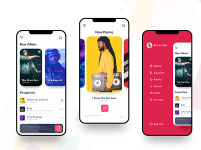 Music App app design