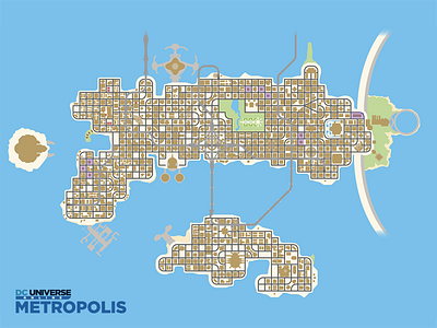 DCUO Explore Metropolis adobe illustrator css html illustration javascript map openlayers vector