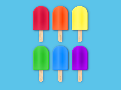 CSS Gradient Popsicles