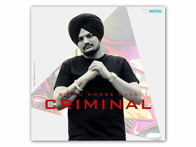 Song Cover Art (Criminal) after affects animaiton cover art cover design motion graphics nibo nibovfx song poster typography