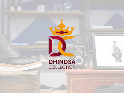 Dhindsa Collection branding flat identity illustration logo minimalism mockup nibo nibovfx vector