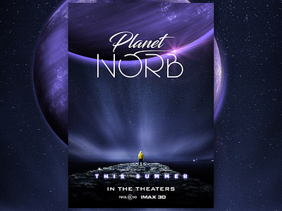 Planet Norb Poster Design composite design flyer illustration imax minimal movie movie poster nibo nibovfx photo editing photoshop poster typography