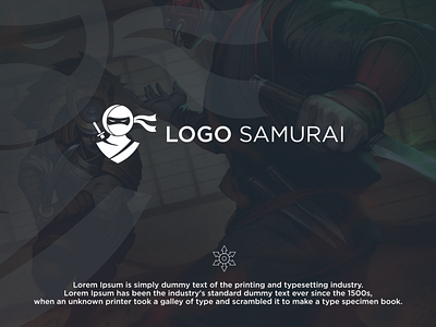 Logo Samurai animation branding character creative app design identity illustration ios lettering logo minimal minimalist logo mobile type typography ui ux vector web website