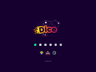 Dice typography home page homepage interface ux design ui design ui ux design design interface designer ui ux gif gif animation game animation animation animated game casino ui dice