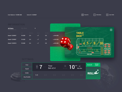 Dice animated animation casino design dice game game animation gif gif animation home page homepage interface interface designer interface ui typography ui ui design ui ux ui ux design ux design