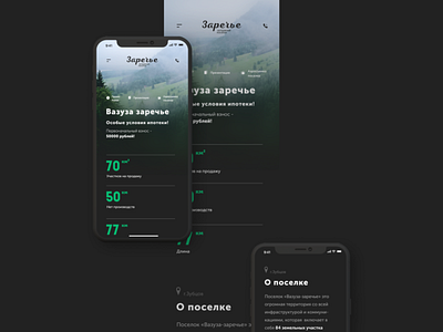 Заречье design home page homepage interface designer typography ui ui design ui ux ui ux design ux design