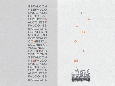 Falcon SS 01 design grid type type art type design typeface typography