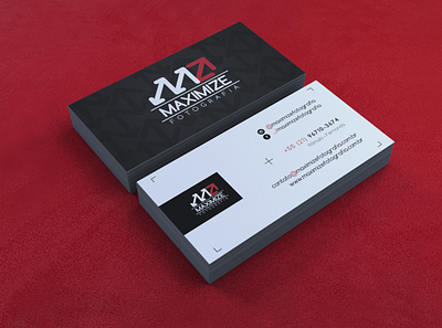 Business Card / Maximize Fotografia business card mockup photographer