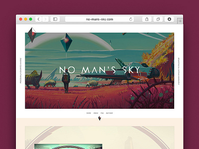 No Man's Sky Concept — Home design home no mans sky ui ux video game web website