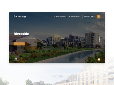 Riverside | UX researches, UI design, Visual style branding design interaction interface logo real estate ui ux ux research web website