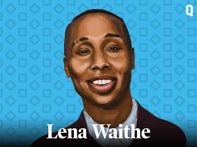 Portraits of Pride - Lena Waithe design icon illustration vector