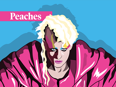 Portraits of Pride - Peaches branding design illustration vector