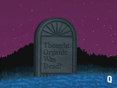 Organic Isn't Dead advertising animation design illustration marketing social social media vector