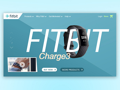 Fitbit Landing Page design landingpage layout ui web webdesign website