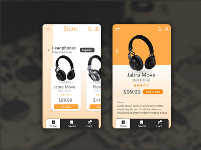 Electronic Store App app app design branding design layout store app ui ux