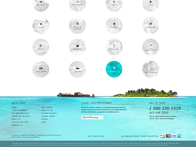 Footer Design for Travel Website
