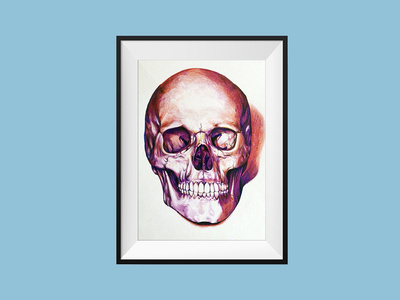 Skull illustration skull smile