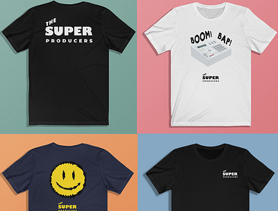 The Super Producers branding graphic design hiphop streetwear tshirt