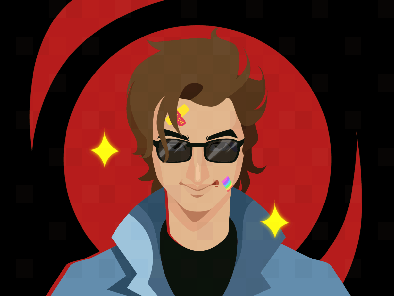 Stranger Things - Steve animation 2d design glasses jeans retro style smile stranger things strangerthings the 80s