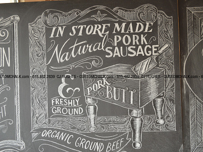 Mrs. Green's Food Markets Chalk Mural chalk artist chalk artist for hire chalk design chalk designer chalk mural artist mural artist for hire