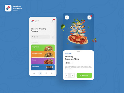 Domino's Pizza App Concept UI
