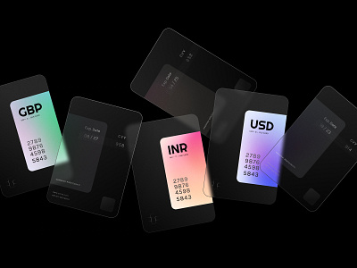 Fun with cards // Figma 💳 card concept conceptui credit debit design figma glass glassmorphism gradient ui uiux ux