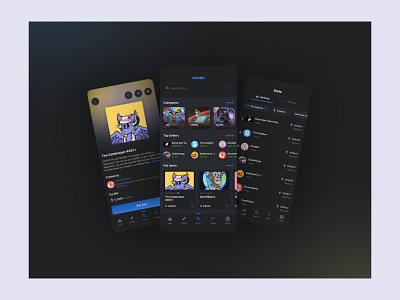 NFT Marketplace App | Dark UI