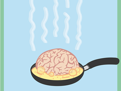cerebro 06 brain cook cooking design digital digitalart illustration ilustración kitchen skeleton sketch vector