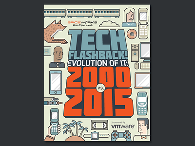 Tech Flashback! Evolution of IT: 2000 vs. 2015. design ebook spiceworks tech typography