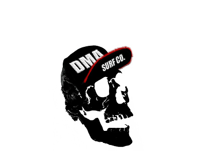 Skull Design, DMA Surfboards design illustration shirt design