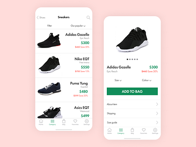 Shopping app app design flat icon ios minimal shopping store ui ux vector