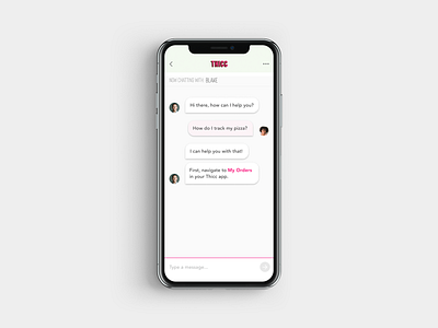 Mobile chat app branding chat product ux