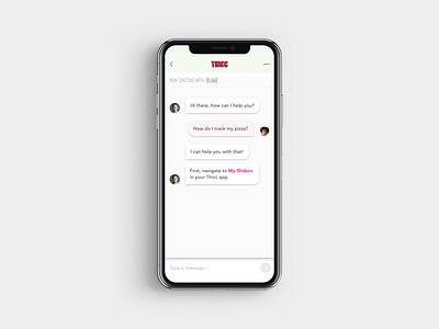 Mobile chat app