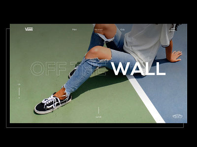 Vans color creative design kit minimal ui uiux user ux uxdesign vans web webdesign wireframe