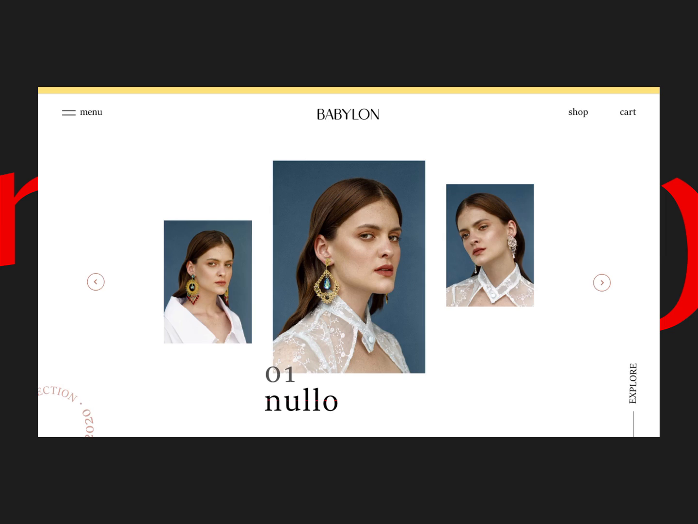 Babylon jewelry Webdesign Scroll Animation by Loubna Benamer on Dribbble