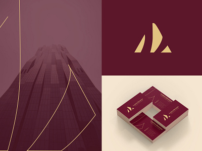 Architectural logo ai architectural brand brand and identity branding creative design illustration logo mark triangle