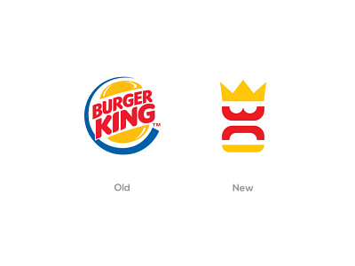 Burger king logo redesigning ai branding burger burger king clean color creative crown design elegant graphic icon identity illustration king minimal redesign simple soft symbol