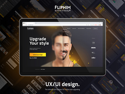 Fliphim — Product for online style upgrading brand identity design branding dashboards design strategy ecommerce faithnyky figma interaction design online store product product design prototyping startup ui user testing ux uxui web design elementor website
