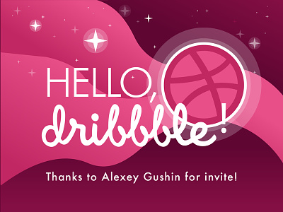 Hello, Dribbble! My first shot!