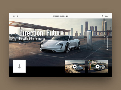 Porsche promotion — Simple one screen website