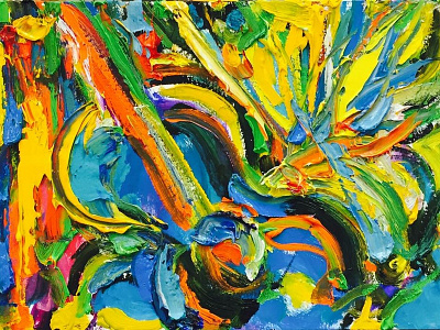 Colorful Guitar by BRUNI abstract colorful art colors fine art floral guitars music musical