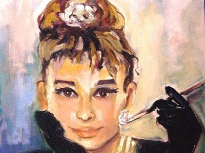 Audrey Hepburn by BRUNI audrey hepburn bruni celebrity fine art hollywood actress people portraits