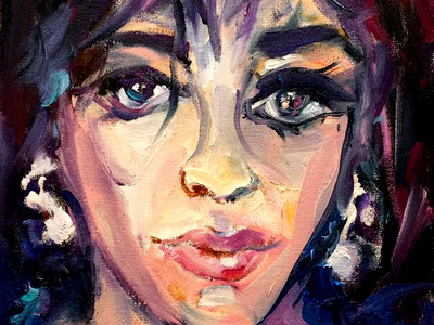 Elizabeth Taylor by BRUNI celebrity elizabeth taylor famous actress fine art hollywood actress paintings people portraits