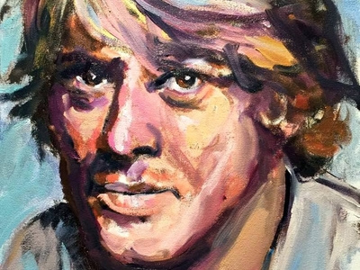 Robert Redford by BRUNI celebrity famous actor paintings fine art hollywood icons paintings people portraits robert redford