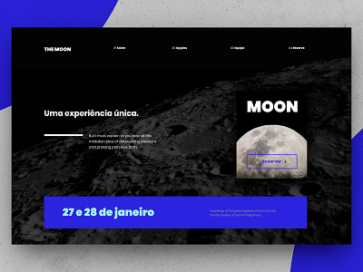 The Moon design ui web